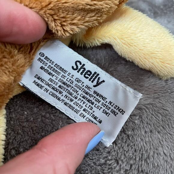 Russ Berrie Lil Peeper Shelly Turtle Plush 15" Big Green Eyes Red Rose Toy READ - Picture 11 of 16